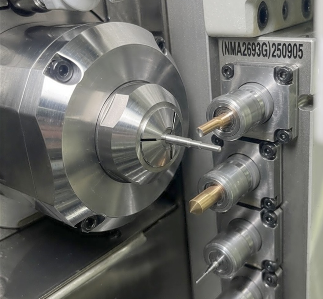 建昶精機 CNC 走心式車床加工實景